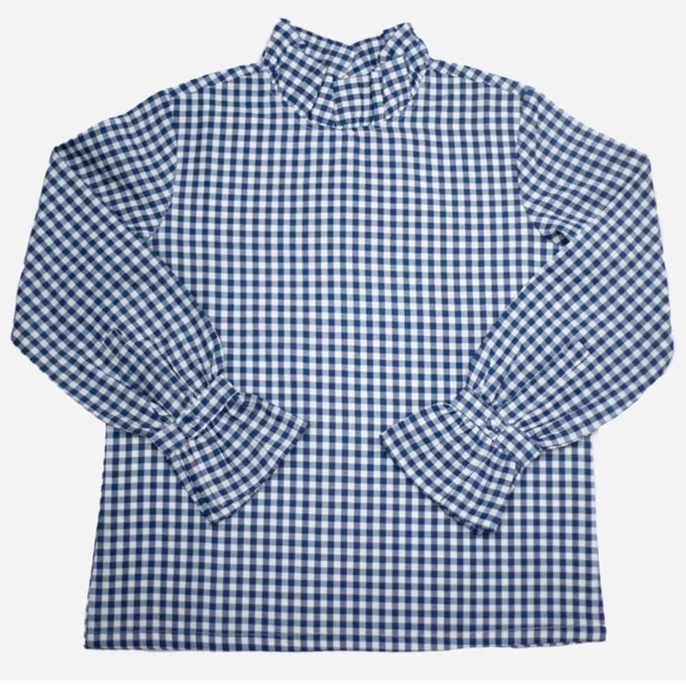 Elizabeth Wilson Design Sarah Louise top blue gingham sz medium